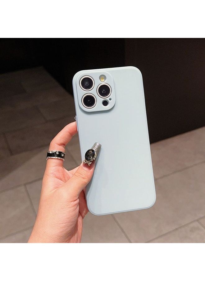 Generic - Straight Edge Rubik's Cube Suitable For Iphone15 Mobile Phone Case For Iphone 14Promax Protective Cover 13 Simple 11 Anti-fall Soft Shell-Color:Yuanfeng Blue-Applicable Models:For Iphone-16Promax - Image 1
