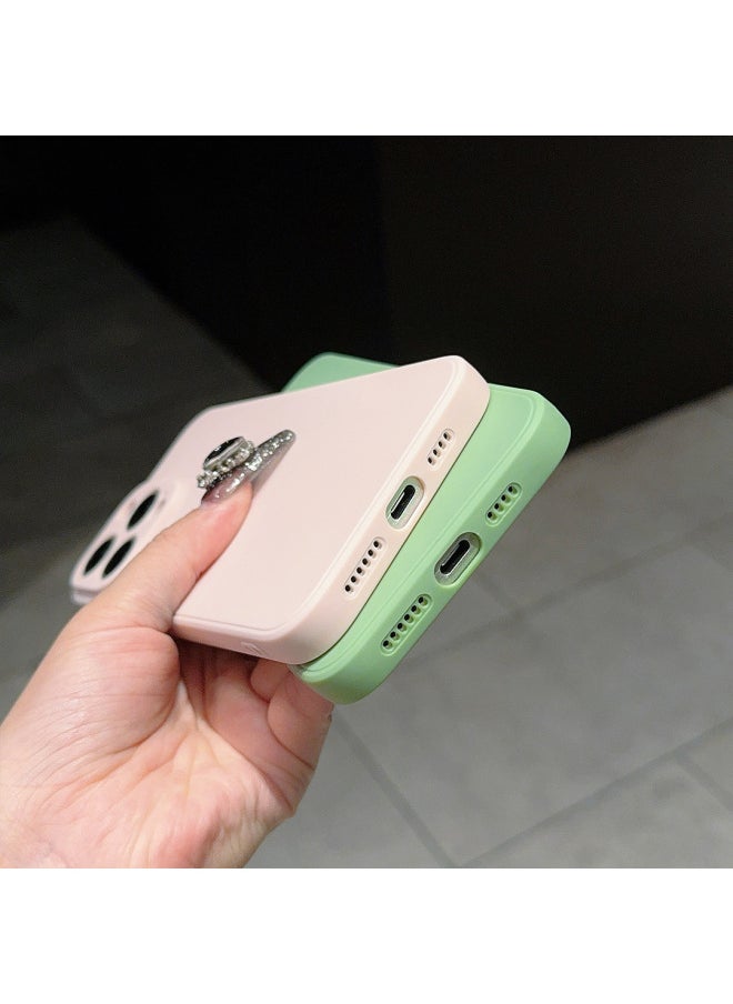 Generic - Straight Edge Rubik's Cube Suitable For Iphone15 Mobile Phone Case For Iphone 14Promax Protective Cover 13 Simple 11 Anti-fall Soft Shell-Color:Yuanfeng Blue-Applicable Models:For Iphone-16Promax - Image 1