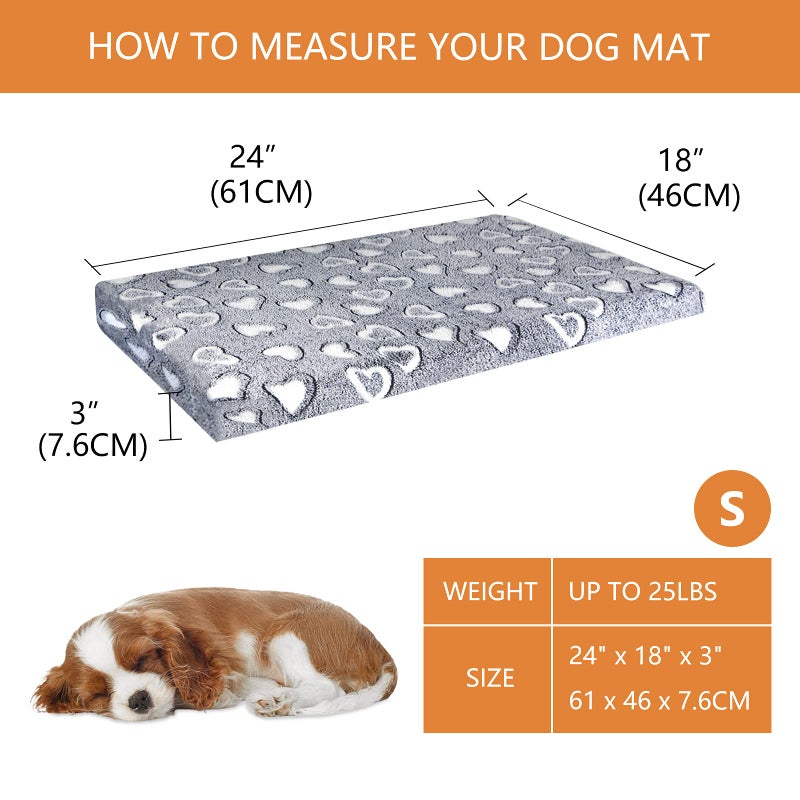 VANKEAN Reversible Cool and Warm Dog Bed Mat for Crates - Stylish Pad With Waterproof Inner Linings and Removable Machine Washable Cover, Firm Support for Small to XX-Large Dogs, Grey - Image 2