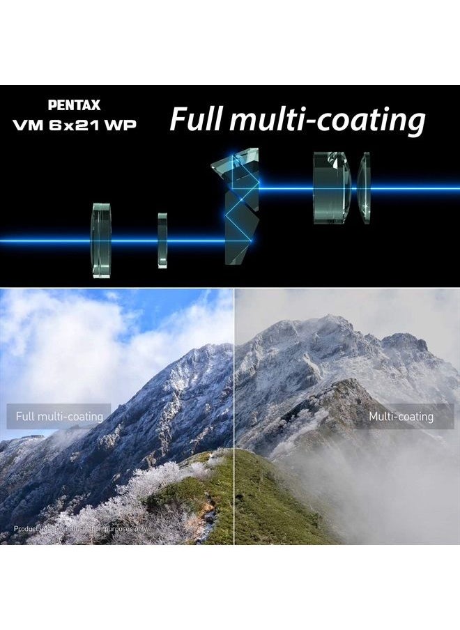 Pentax - PENTAX Monocular VM 6x21 WP Easy to use with just one hand.Universal design that is ergonomically easy to operate. Bright and clear view with high contrast and excellent optical performance.Waterproof - Image 1