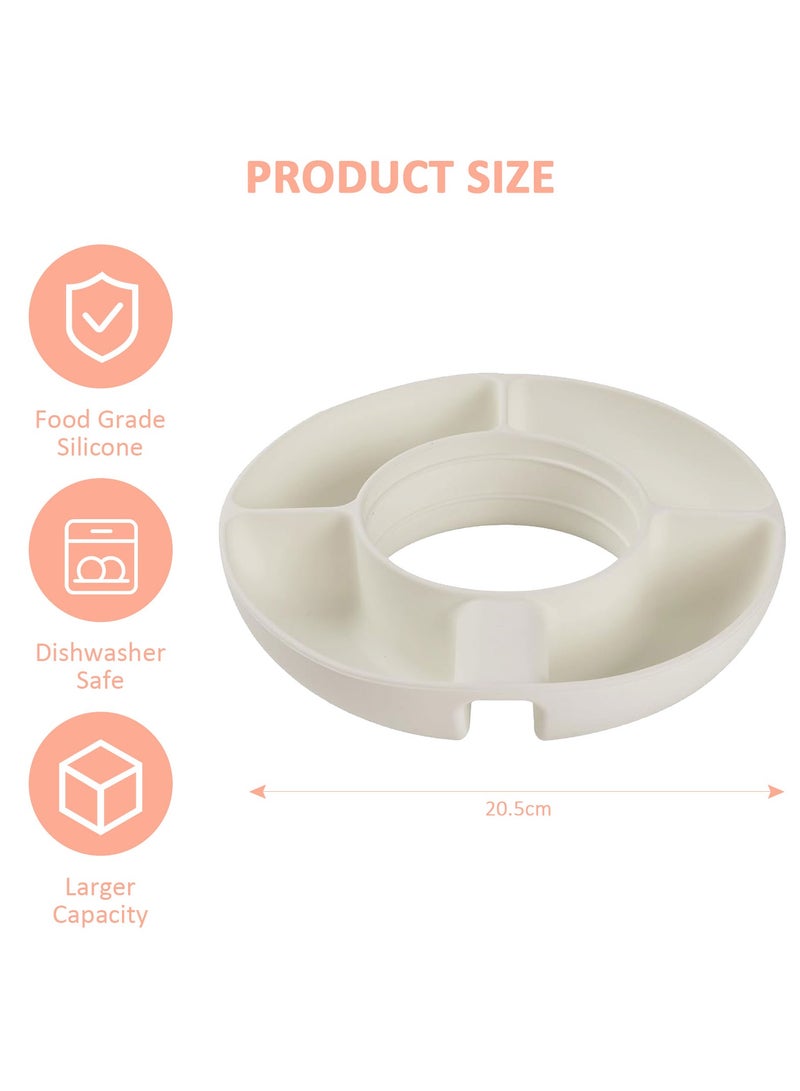 Mmmon Snack Bowl for Cup,Silicone Snack Ring For Cup 40oz Tumbler with Handle,Portable Snack Holder ForCup Accessories (Pink) - Image 2