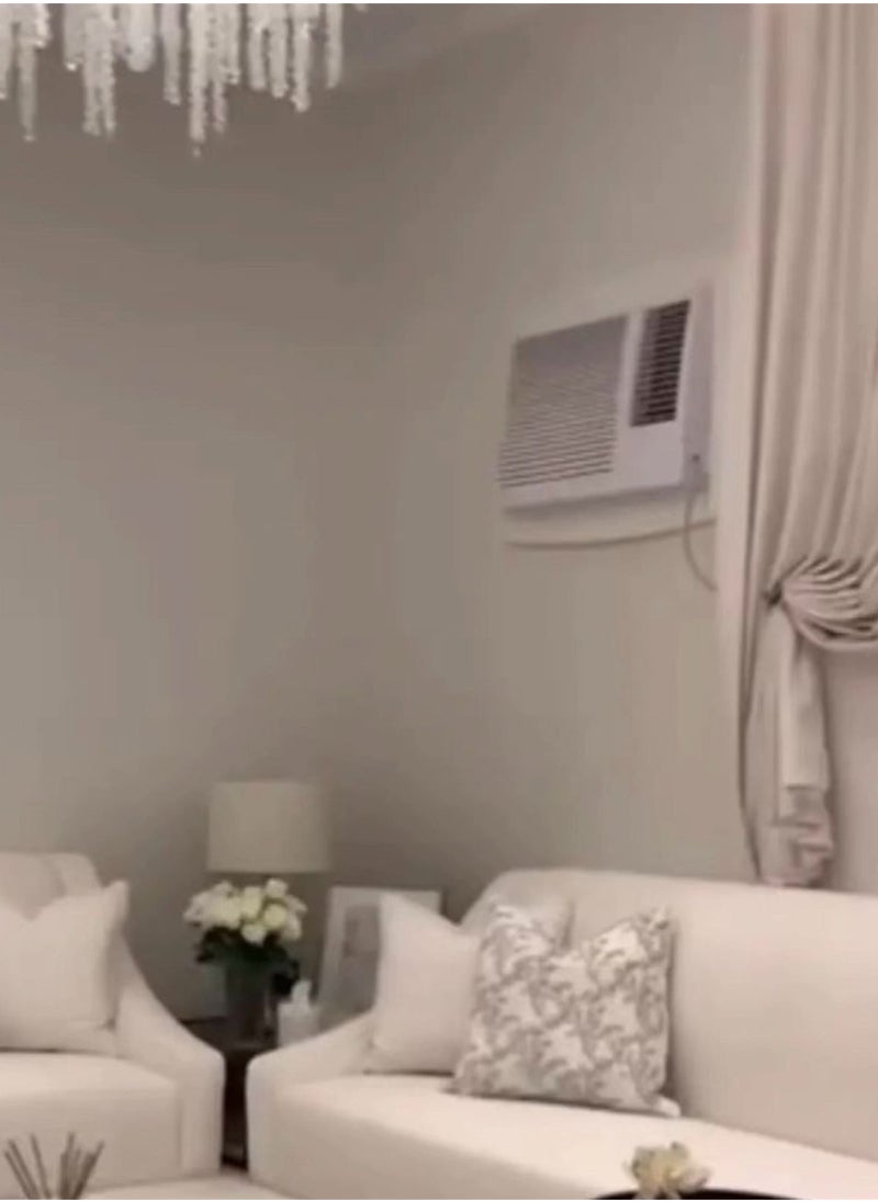 ماركة غير محددة - برواز مكيف شباك بلاستيك جاهز عالي الجودة براويز مكيفات شباك لاحاجة الى مسامير التثبيت اطار و ديكور المكيف الشباك مانعة للغبار والحشرات يحافظ على هواء التكييف كاملا بالغرفة سهولة الفك التركيب التنظيف - Image 1