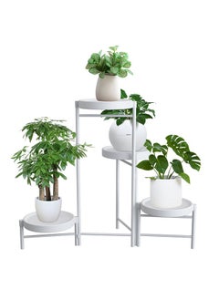 4 Tier Plant Stand, Metal Shelf Holder for Indoor,Outdoor Display Rack Flower Pot Stand for Corner Living Room Balcony Garden Patio,foldable,white - pzsku/ZA636AD3B5B16046ADA23Z/45/_/1735202403/2e77023d-8e7f-4a07-a2c1-f9cf32060197