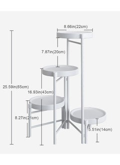 4 Tier Plant Stand, Metal Shelf Holder for Indoor,Outdoor Display Rack Flower Pot Stand for Corner Living Room Balcony Garden Patio,foldable,white - pzsku/ZA636AD3B5B16046ADA23Z/45/_/1735202411/0147547a-a0c7-4698-a7c2-b9be7158c8e6