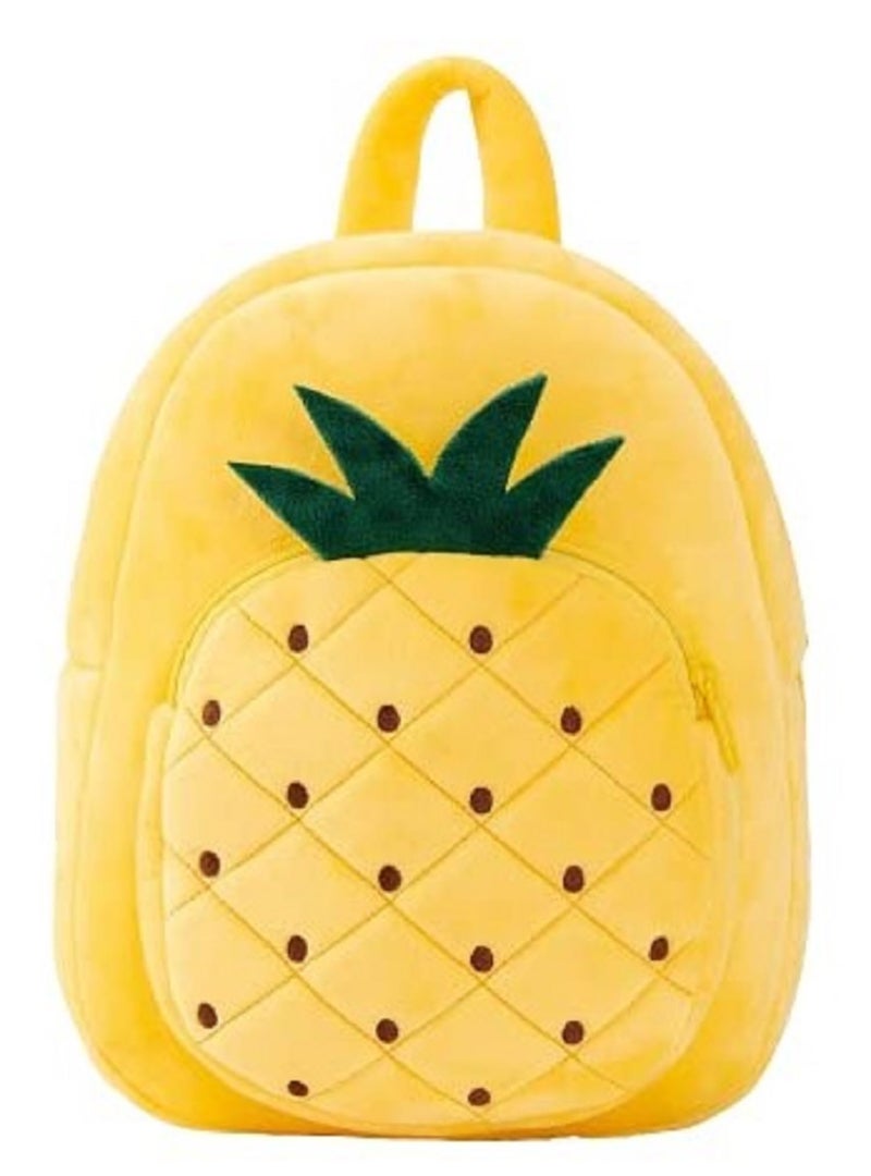 blue tree Cute Kids Backpack Toddler Bag Plush Animal Cartoon Mini Travel Bag for Baby Girl Boy 1-6 Years, Ideal for Gifting for Kids (Pineapple-Cute Butterfly) - Image 2