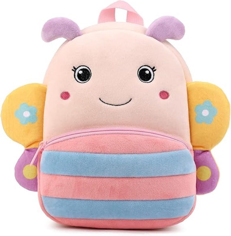 blue tree Cute Kids Backpack Toddler Bag Plush Animal Cartoon Mini Travel Bag for Baby Girl Boy 1-6 Years, Ideal for Gifting for Kids (Pineapple-Cute Butterfly) - Image 4