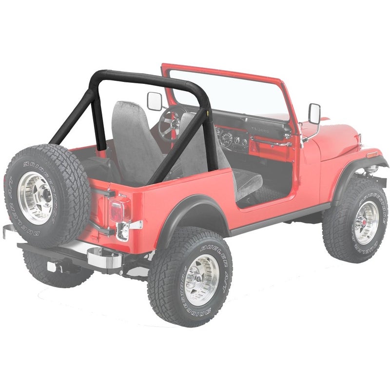 Bestop 8000701 Black Sport Bar Cover for 1980-2016 CJ5, CJ7 & Wrangler - Image 5