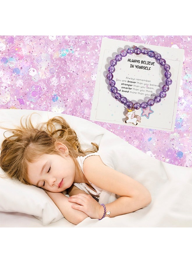 Beauenty - Unicorn Toys for Girls Age 4-12,Unicorn Gift Box Set for Girls,Girl Gifts with Unicorn Blanket Bag Eye Mask and Bracelets,New Year Birthday Children's Day Gifts for Girls﻿ - Image 1