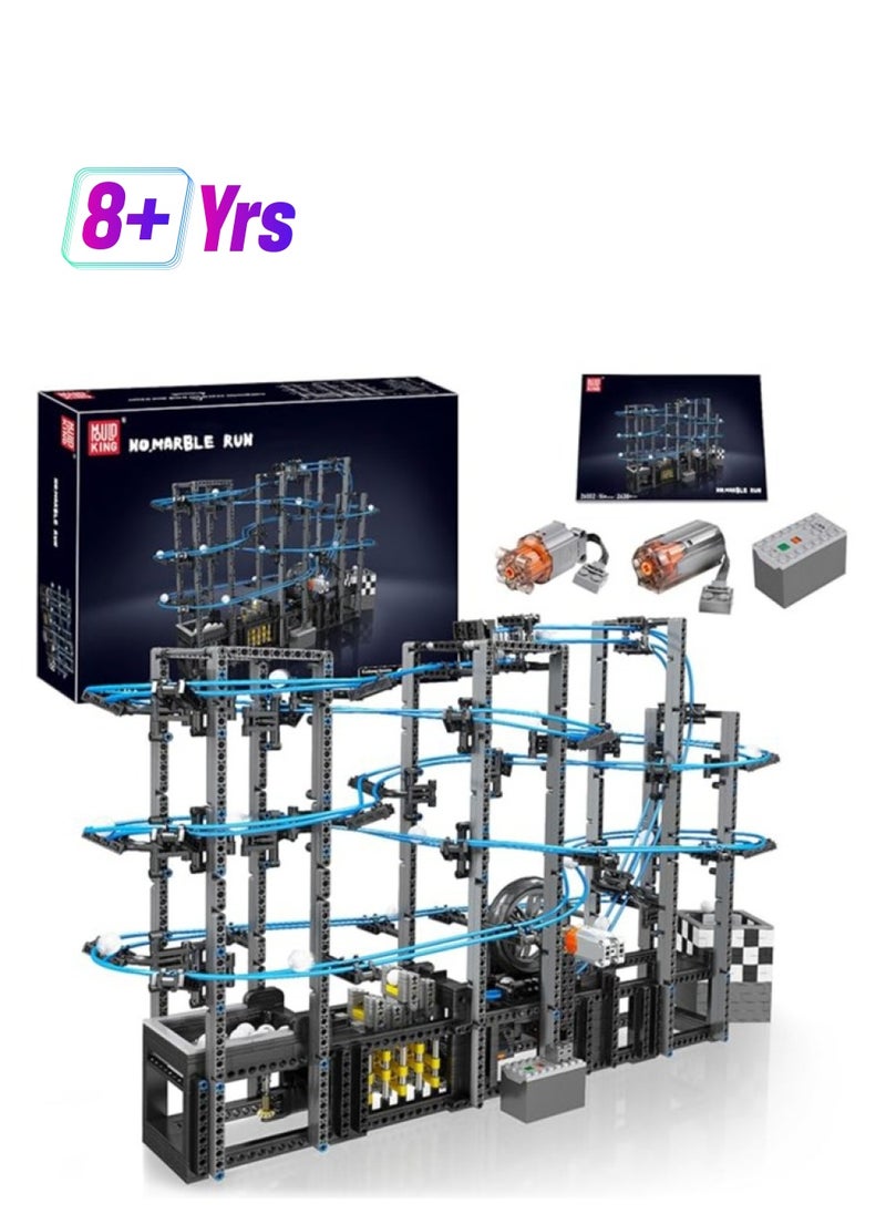 mould king - Mould King 26002 Track Racing ball roller coaster building Kit, Toy ultra-high speed electric ball Drive building Kit, children's building toy, STEM educational toy amusement park building kit model - Image 1