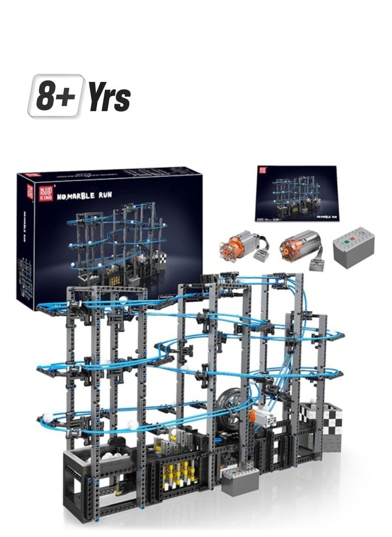 mould king Mould King 26002 Track Racing ball roller coaster building Kit, Toy ultra-high speed electric ball Drive building Kit, children's building toy, STEM educational toy amusement park building kit model  - Image 1