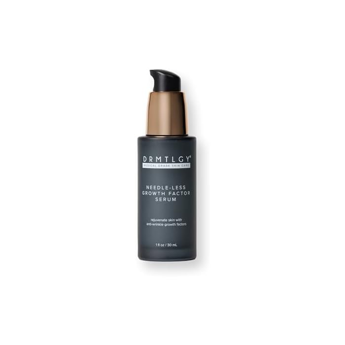 DRMTLGY Needle-less Growth Factor Serum for Face – Multi-Peptide & Hyaluronic Acid Facial Serum, Firming & Lifting, Skin Barrier Support & Wrinkle Care