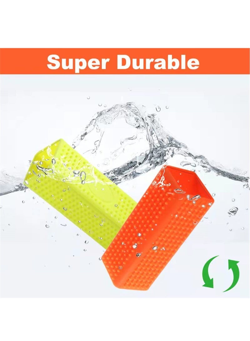 Suntown 2-Pack Pet Dog Cat Hair Remover Furniture Rubber Pet Hair Block Roller Cleaner, Carpet Brush for Dog Hair Sofa Hollow Rubber Cleaner Brush - Image 5