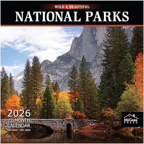 MICASA PRESS America the Beautiful 2026 Wall Calendar 12 Month | 12" x 24" Open | Thick & Sturdy Paper | Giftable | Nature Travel Calendar 2026 - Image 1