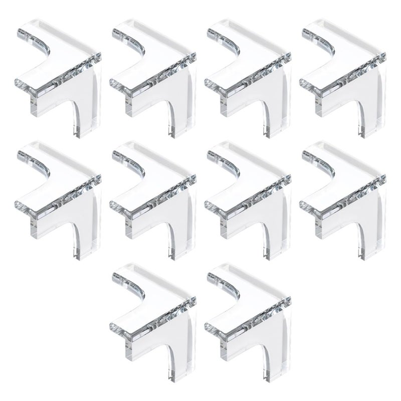 Soft Acrylic T Shaped Corner Protective Covers 10 Pcs Anti Collision Bumpers For Furniture Tables Desks - Image 2