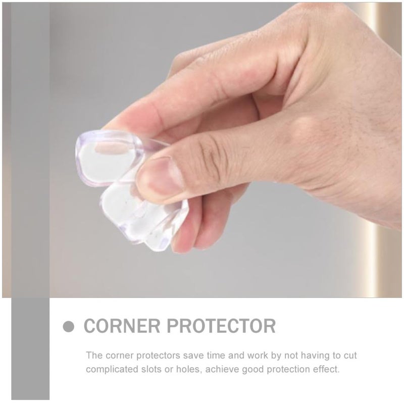 Soft Acrylic T Shaped Corner Protective Covers 10 Pcs Anti Collision Bumpers For Furniture Tables Desks - Image 4