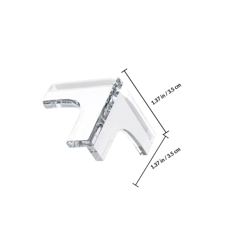Soft Acrylic T Shaped Corner Protective Covers 10 Pcs Anti Collision Bumpers For Furniture Tables Desks - Image 3