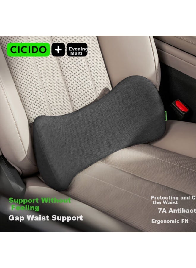 Cicido Gap Car Lumbar Support Seat Cushion Backrest For Driver's Seat, Neck Pillow For Tesla - Image 1