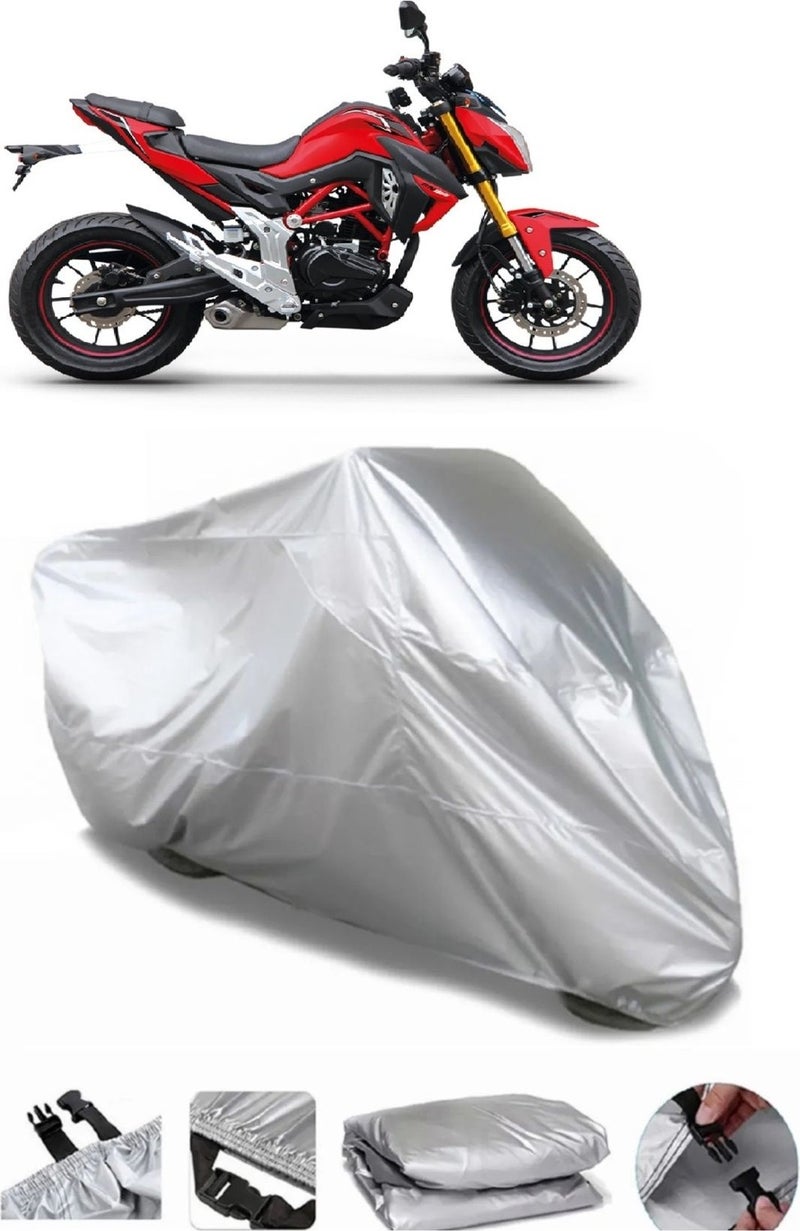 Rks Rn 180 Compatible Grey Waterproof Motorcycle Canvas Premium