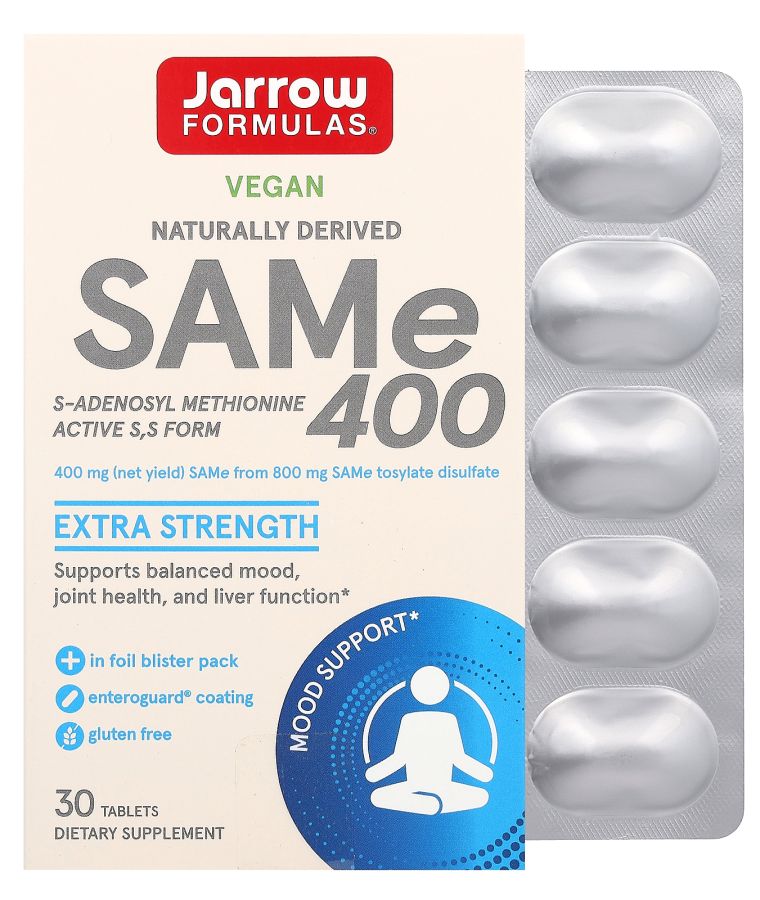 jarrow formulas SAMe 400 400 mg 30 Tablets