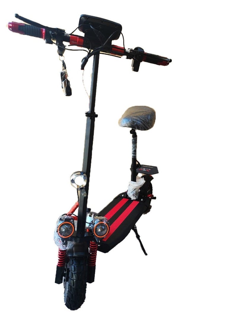 ROHAN WINGS Electric Scooter for Adults Rohan Wings KT4A , 2026 New model, Powerful and Durable Motor, 30km range with powerful 48V 13AH Battery, Excellent Speed, Bluetooth Speaker, Seat with  accessories Helmet, Safety Belt, Mobile Holder, Pump, Tool Kit and Lock. - Image 2