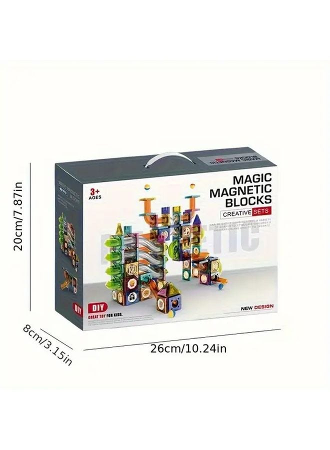 73PCS Magnetic Tiles Building Blocks STEM Educational Toys For Kids Ages 3 8 - Image 2