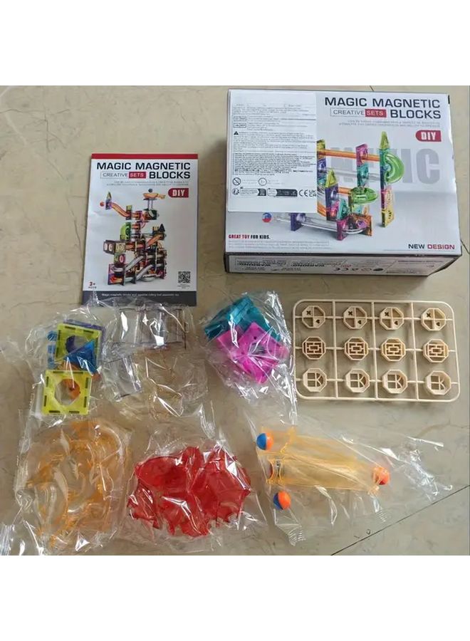 73PCS Magnetic Tiles Building Blocks STEM Educational Toys For Kids Ages 3 8 - Image 1