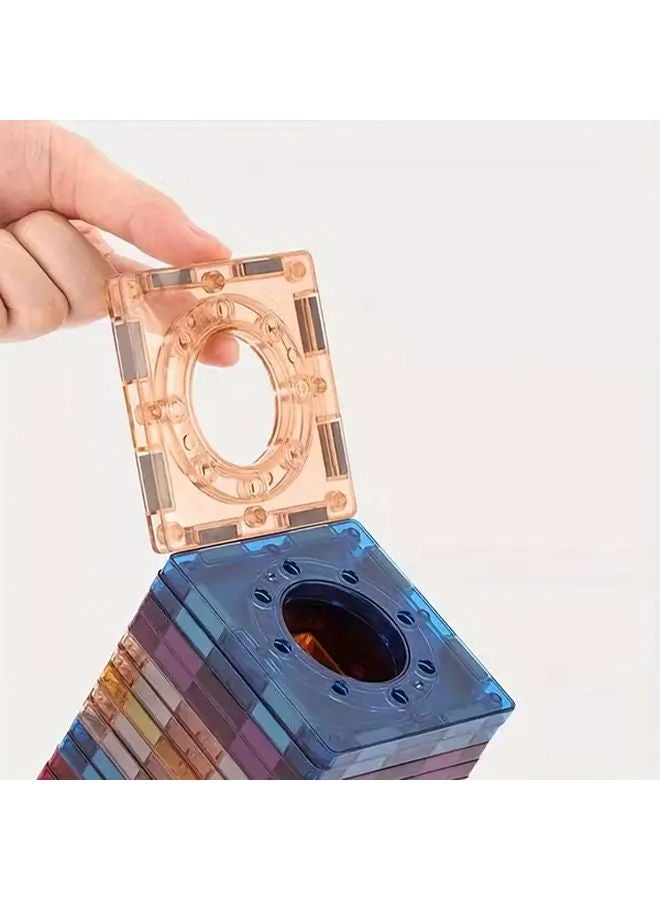 73PCS Magnetic Tiles Building Blocks STEM Educational Toys For Kids Ages 3 8 - Image 5