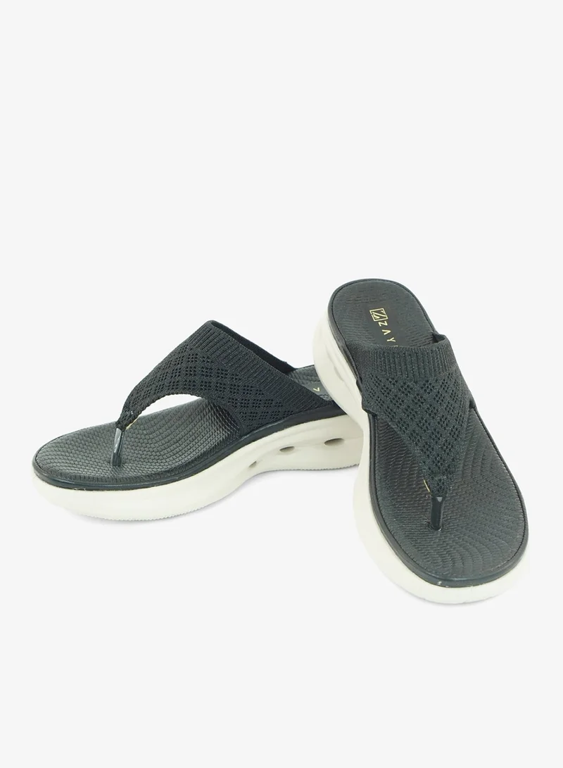 ZAYNA 221-346 Zayna Ladies Casual Slides 19Z332-A3 Black