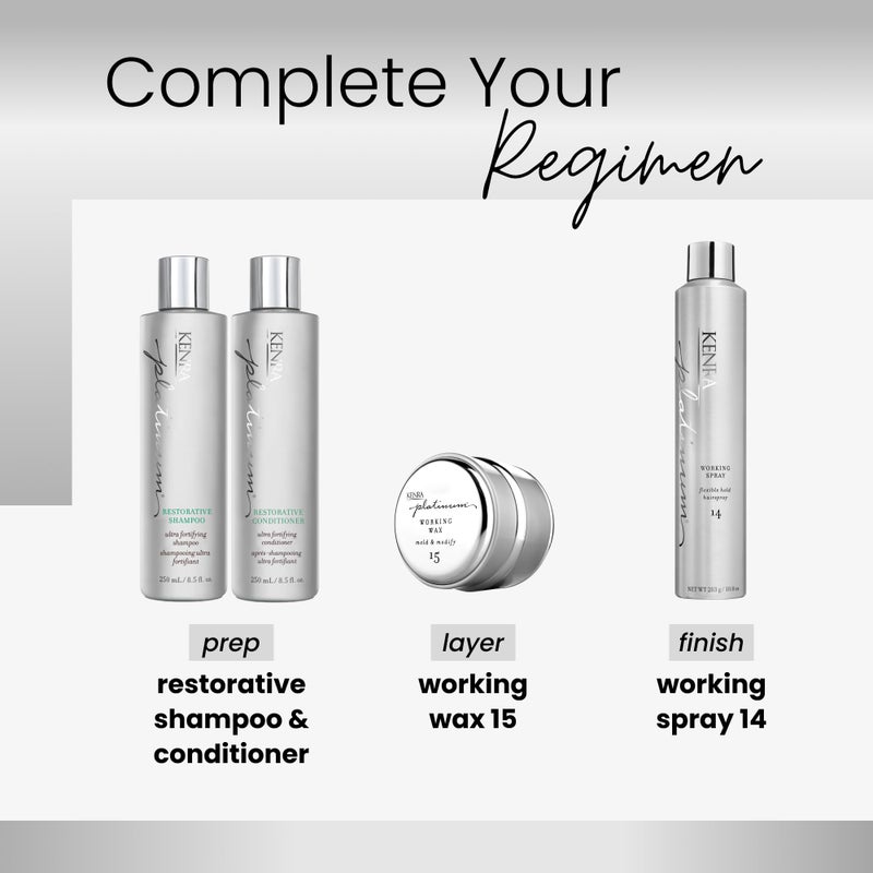 Kenra Professional Platinum Working Spray 14 50% | Flexible Hold Hairspray | Fast-Drying, Non-Sticky | Creates Volume & Texture | Leaves Hair With Frizz-Free Shine | All Hair Types | 10 oz (2-Pack) - Image 5