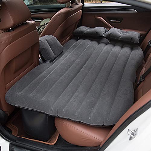 Onirii Inflatable Car Air Mattress Back Seat Bed with Air Pump,Thickened Portable Car Travel Sleeping Camping Air Mattress Blow Up Bed for Car Universal SUV - Image 2