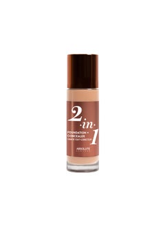 Absolute New York Absolute New York 2-in1 Foundation + Concealer (Neutral Shell, 1.41 fl oz pack of 1) 
