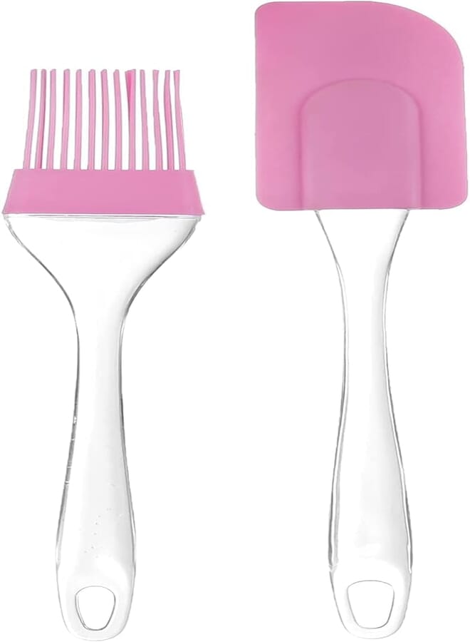 Jasmine spatula silicone brush and hanging, assorted colors, 6 x 9