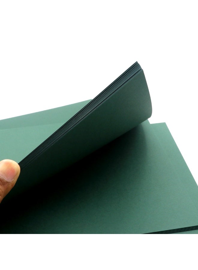 firstnock Color Card Paper Dark Green, A6 - 50 Sheets - 250GSM Thick Colored Card Stock - Premium Craft Paper for DIY, Invitations, Arts & Crafts and Printing Color Card Paper Green, A6 - 50 Sheets - 250GSM Thick Colored Card Stock - Premium Craft Paper for DIY, Invitations, Arts & Crafts and Printing (10x15cm) - Image 4