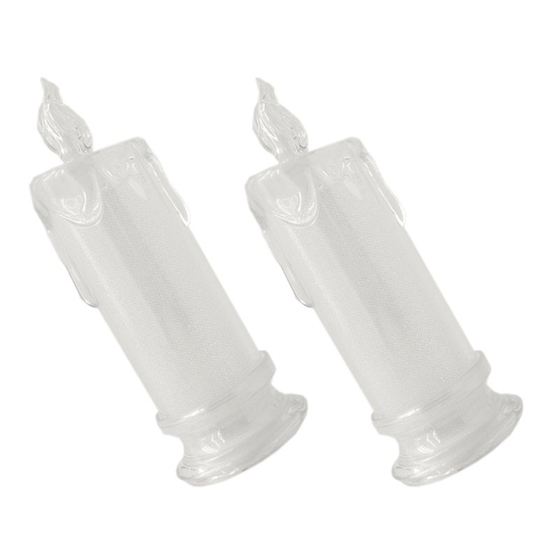 2Pcs Simulation Candle Light Night Light Tabletop Lamp Decor Romantic Night Lamp - Image 1