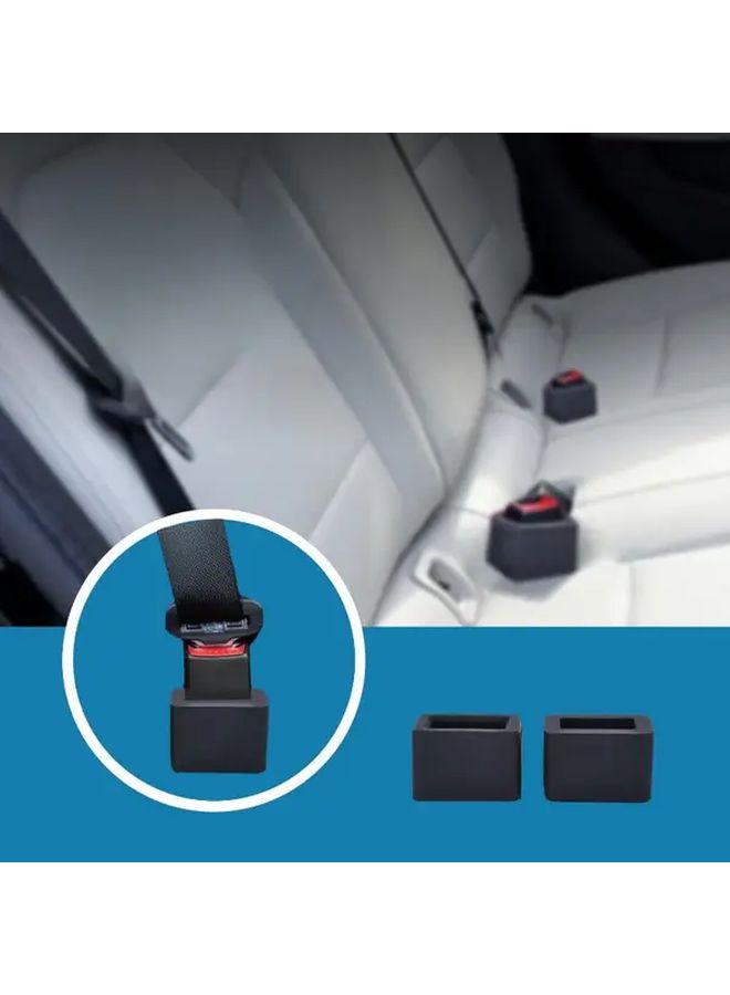 Black Car Seat Bracket Holder Protector Cover Scratch Resistant Easy Installation - Image 3