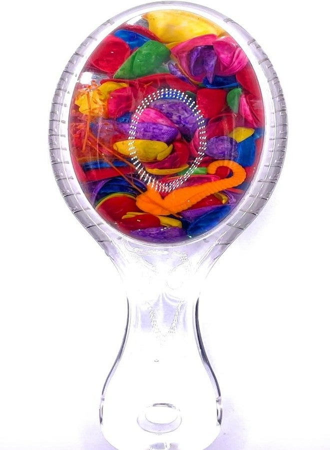 SAMVARDHAN Crystal Hair Brush with Decorative Seashell & Starfish - Detangling Comb for Adult & Kids - Soft Bristle Scalp Massage Brush Pack of 1 (Random) - Image 5