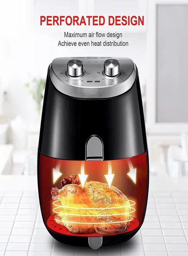 JAGDIV 2 Reusable Silicone Air Fryer Liners with Magnetic Cheat Sheet, Easy Clean Air Fryer Accessory, Non Stick, Parchment Paper Replacement -(Round 7.5 Inch) - Image 5