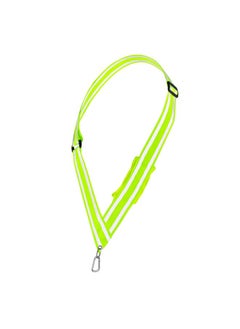 Navaris Reflective Sash For Walking At Night Cycling Running Reflector Gear With Pocket And Carabiner Clip For Men And Women Yellow  - Image 1