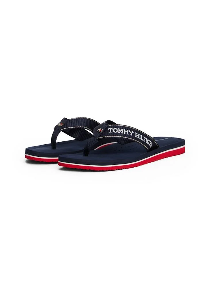 TOMMY HILFIGER Jacquard Logo Fine Cleat Flip-Flops