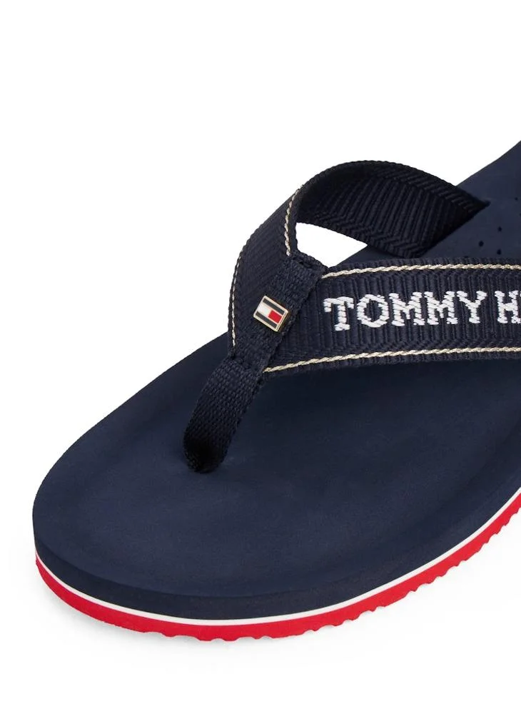 TOMMY HILFIGER Jacquard Logo Fine Cleat Flip-Flops