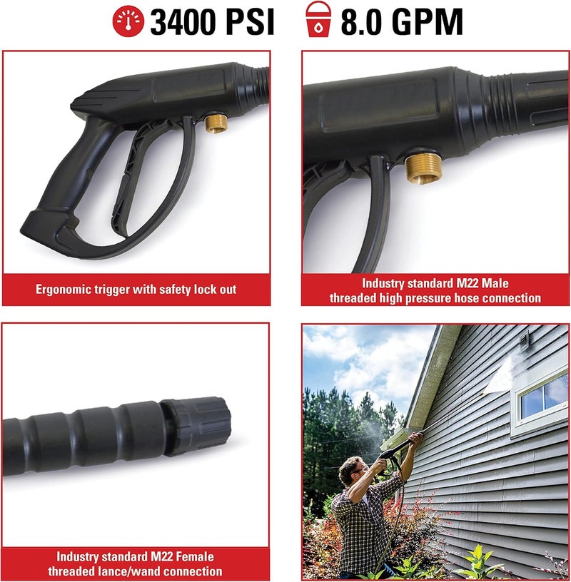 Simpson Cleaning 80147 Universal Pressure Washer Gun for Cold Water Use up to 3400 PSI - Image 3