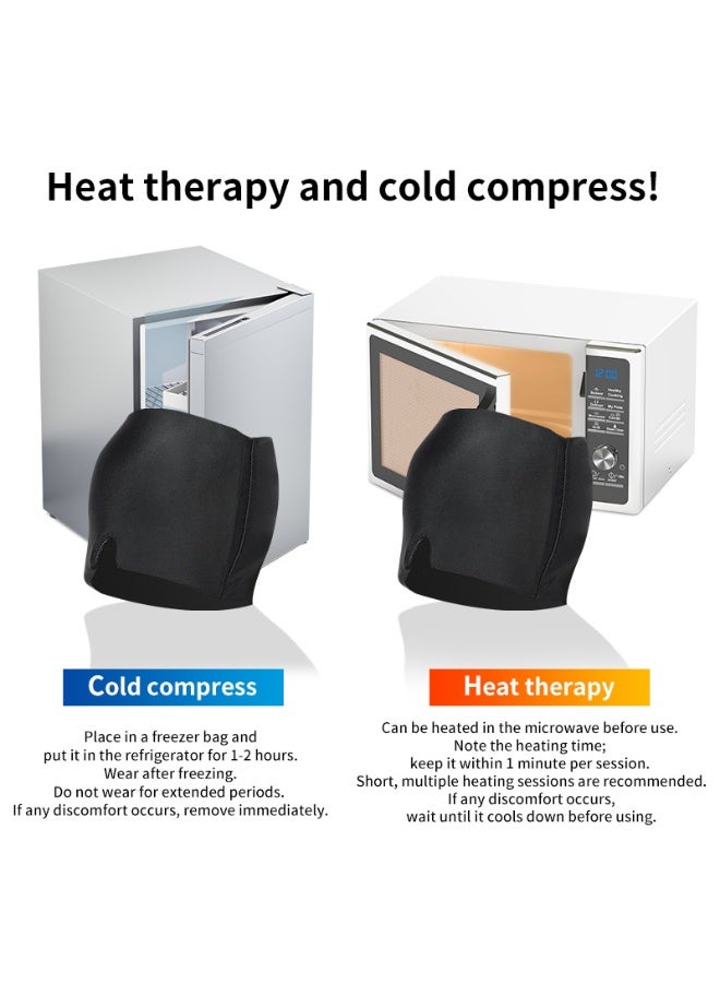 this hydrogel cooling head cover/cap provides both hot and cold compresses and is stretchable for therapeutic eye care. - Image 3