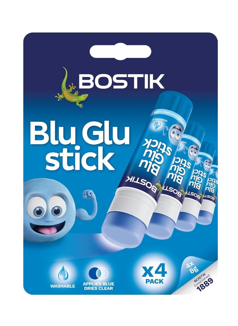Bostik Bostik Stationery & Arts & Crafts Combo - PVA Glue 118ml, Glitter Glue Pens (6 Pack), Glue Sticks (4x8g), Removable Glue Dots (64 Dots), Blu Tack Handy Square (45g) - Ideal for School, Office & DIY Projects  - Image 2