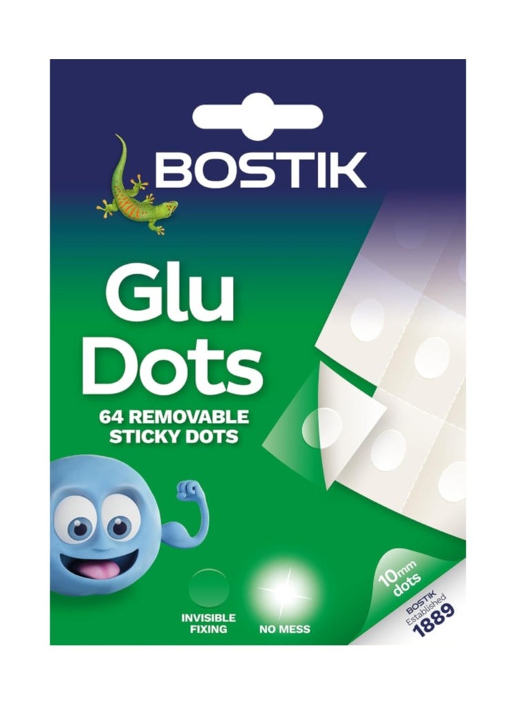 Bostik - Bostik Stationery & Arts & Crafts Combo - PVA Glue 118ml, Glitter Glue Pens (6 Pack), Glue Sticks (4x8g), Removable Glue Dots (64 Dots), Blu Tack Handy Square (45g) - Ideal for School, Office & DIY Projects - Image 1
