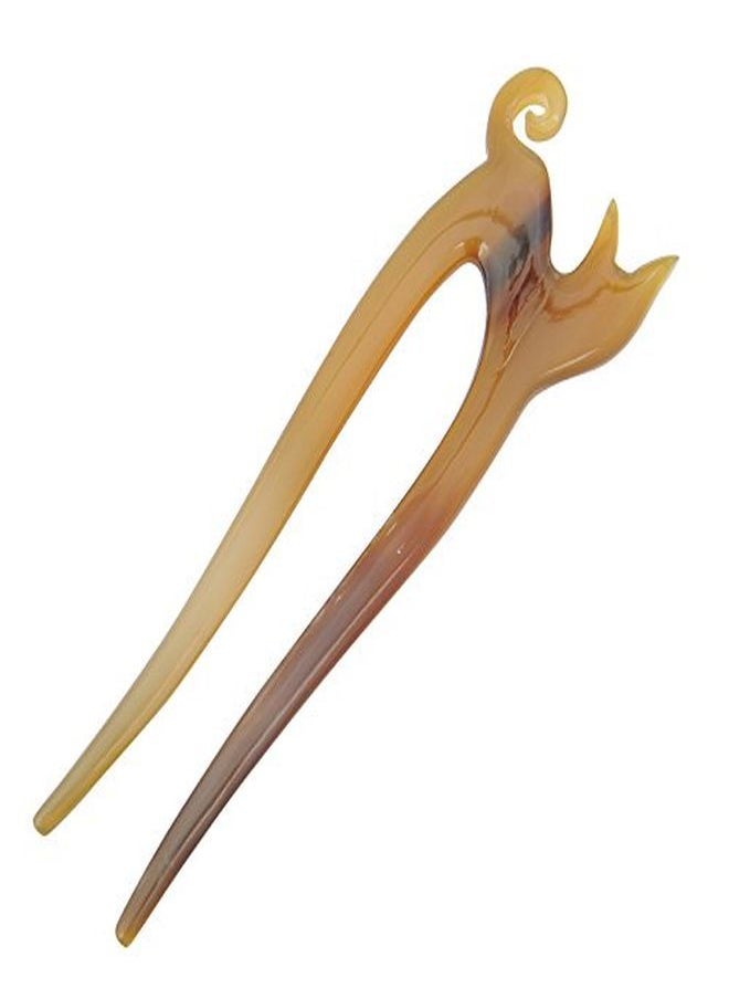 Marycrafts Buffalo Horn Kitty Hair Fork Hair Pin Hair Accessories  - Image 2