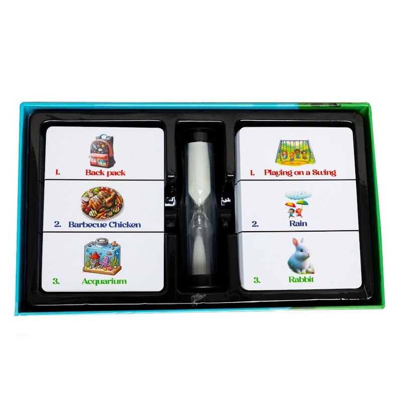 Plearn Pieces Family Charades for Kids Families 4 Players Family Bonding Game Stocking Stuffers Ages 4 - Image 4