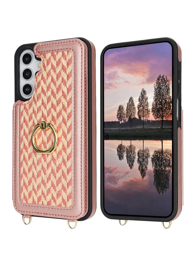 S-TOP Case For Samsung Galaxy A14 5G / 4G Double Bckle Card Slot Full Coverage Phone Case with Cross-body Strap - Image 2