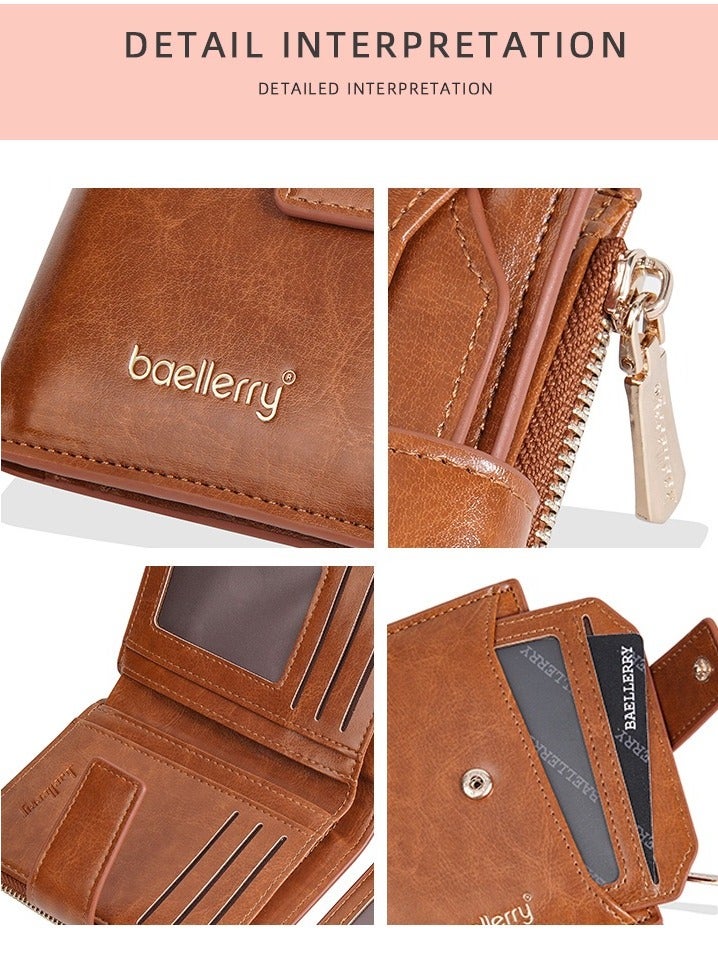 بايلليري محفظة بيليري للرجال Business Casual Short Leather Stylish Comfortable Wallet (باللغة الإنجليزية)  - Image 2