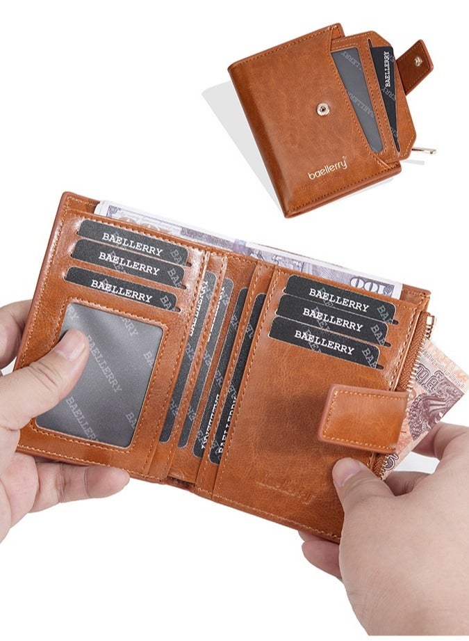 بايلليري محفظة بيليري للرجال Business Casual Short Leather Stylish Comfortable Wallet (باللغة الإنجليزية)  - Image 3