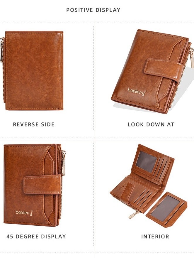 بايلليري محفظة بيليري للرجال Business Casual Short Leather Stylish Comfortable Wallet (باللغة الإنجليزية)  - Image 4